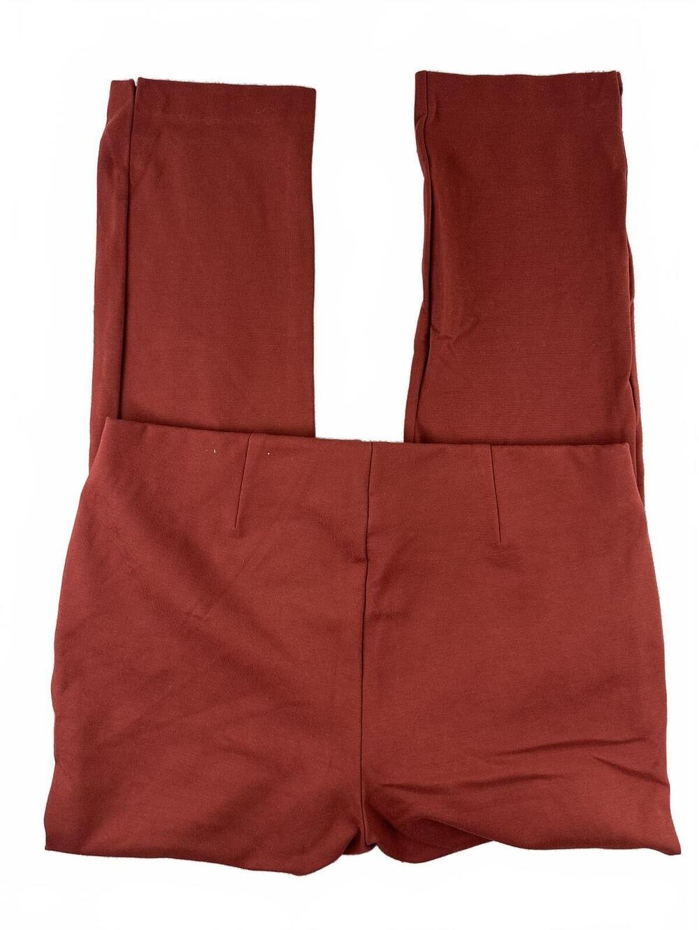 Chico's Rust Brown Tailored Casual Pants with Zippered Pockets